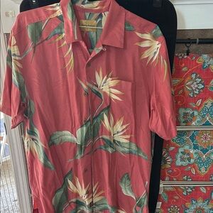 Tommy Bahama Coral Tropical Floral Button-Down Shirt